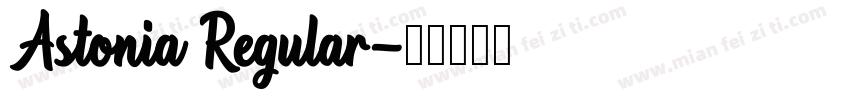 Astonia Regular字体转换